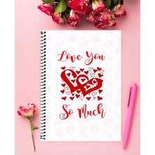 Anime And Your World Seni Seviyorum  Defter 1 Adet Özel Tasarım A4 Boyutu 21*29 cm  Telli Kareli defter