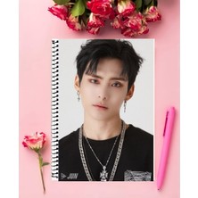 Anime And Your World A.c.e(Donghun. Wow. Jun. Kim Byeongkwan. Chan) Defter 1 Adet Özel Tasarım 15*21 cm  Telli Çizgisiz