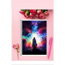 Tengen Toppa Gurren Logan Anime Defter 1 Adet Özel Tasarım A4 Boyutu Telli Kareli Defter 21*29 cm