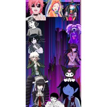 Anime And Your World Kokichi Ouma Defter 1 Adet Özel Tasarım A4 Boyutu 21*29 cm  Telli Çizgisiz Büyük Boy defter