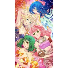 Macross 7 Anime Defter 1 Adet Özel Tasarım A4 Boyutu 21*29 cm  Telli Kareli Defter