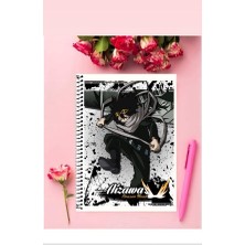 Shōta Aizawa Anime Defter 1 Adet Özel Tasarım A4 Boyutu Telli Kareli Defter 21*29 cm
