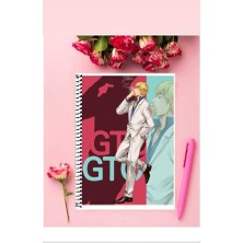 Great Teacher Onizuka  Anime Defter 1 Adet Özel Tasarım A4 Boyutu Telli Kareli Defter 21*29 cm