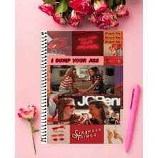 Anime And Your World Stranger Things Defter 1 Adet Özel Tasarım A4 Boyutu 21*29 cm  Telli Kareli Defter