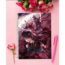 Anime And Your World Sousei No Onmyouji  Anime Defter 1 Adet Özel Tasarım A4 Boyutu 21*29 cm  Telli Kareli Defter