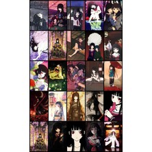 Jigoku Shoujo Anime Defter 1 Adet Özel Tasarım A4 Boyutu 21*29 cm  Telli Kareli Defter