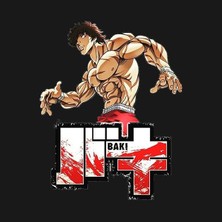 Bakı (Baki The Grappler) Anime Defter 1 Adet Özel Tasarım A4 Boyutu 21*29 cm  Telli Kareli Defter