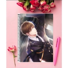 Love And Producer Anime Defter 1 Adet Özel Tasarım A4 Boyutu 21*29 cm  Telli Çizgili Defter