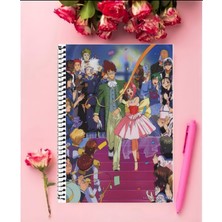 Anime And Your World Macross 7 Anime Defter 1 Adet Özel Tasarım A4 Boyutu 21*29 cm  Telli Kareli Defter