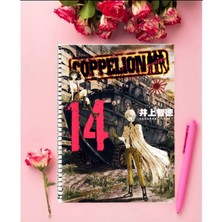 Coppelion Anime Defter 1 Adet Özel Tasarım A4 Boyutu 21*29 cm  Telli Kareli Defter