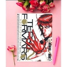 Terra Formars  Anime Defter 1 Adet Özel Tasarım A4 Boyutu 21*29 cm Telli Kareli