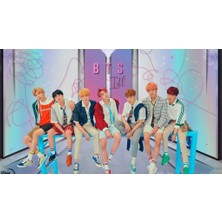 Anime And Your World Bts Defter 1 Adet Özel Tasarım A4 Boyutu 21*29 cm Telli Kareli Defter