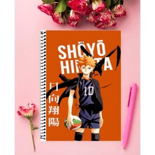 Haikyu Shoyo Hinata Anime Defter 1 Adet Özel Tasarım A4 Boyutu 21*29 cm  Telli Çizgili defter