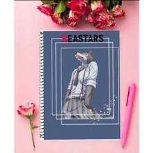 Beastars  Anime Defter 1 Adet Özel Tasarım A4 Boyutu 21*29 cm  Telli Çizgili Defter