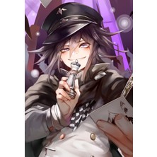 Kokichi Ouma Defter 1 Adet Özel Tasarım A4 Boyutu 21*29 cm  Telli Çizgisiz Büyük Boy defter