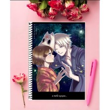 Hotarubi No Mori E Anime Defter 1 Adet Özel Tasarım A4 Boyutu 21*29 cm  Telli Kareli Defter