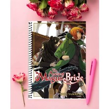 Anime And Your World The Ancient Magus Bride  Anime   Defter 1 Adet Özel Tasarım A4 Boyutu 21*29 cm  Telli Çizgili