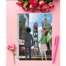 Anime And Your World Eden Of The East  Anime Defter 1 Adet Özel Tasarım A4 Boyutu 21*29 cm Telli Kareli