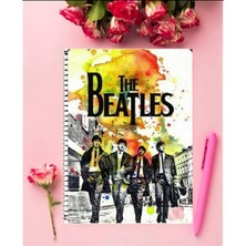 Anime And Your World The Beatles Defter 1 Adet Özel Tasarım A4 Boyutu 21*29 cm  Telli Kareli Defter