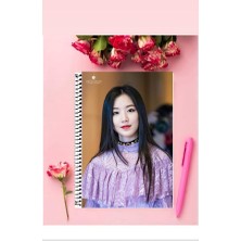 (G)I-Dle Defter 1 Adet Özel Tasarım A4 Boyutu Telli Kareli Defter 21*29 cm