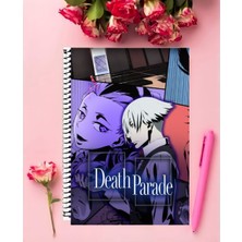 Anime And Your World Death Parede Anime Defter 1 Adet Özel Tasarım A4 Boyutu 21*29 cm  Telli Kareli Defter
