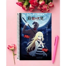 Angels Of Death  Anime   Defter 1 Adet Özel Tasarım A4 Boyutu 21*29 cm  Telli Kareli Defter