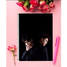 Anime And Your World Tvzq Kpop Defter 1 Adet Özel Tasarım A4 Boyutu 21*29 cm  Telli Kareli Defter