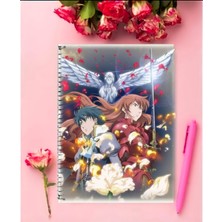 Romeo x Juliet  Anime   Defter 1 Adet Özel Tasarım A4 Boyutu 21*29 cm  Telli Kareli Defter