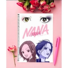 Anime And Your World Nana  Anime   Defter 1 Adet Özel Tasarım A4 Boyutu 21*29 cm  Telli Kareli Defter