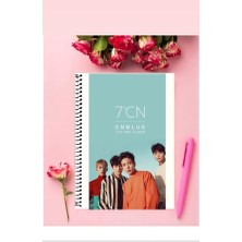 Cnblue  Defter 1 Adet Özel Tasarım A4 Boyutu Telli Kareli Defter 21*29 cm