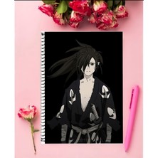 Anime And Your World Dororo Anime Defter 1 Adet Özel Tasarım A4 Boyutu 21*29 cm  Telli Kareli Defter