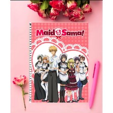 Anime And Your World Maid Sama  Anime   Defter 1 Adet Özel Tasarım A4 Boyutu 21*29 cm  Telli Çizgili Defter