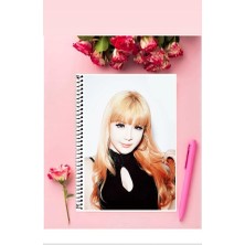2ne1 Defter 1 Adet Özel Tasarım A4 Boyutu Telli Kareli Defter 21*29 cm
