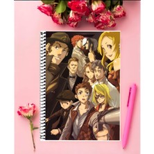 Baccano  Anime Defter 1 Adet Özel Tasarım A4 Boyutu 21*29 cm Telli Kareli