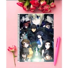 Mahouka Koukou No Rettousei Anime Defter 1 Adet Özel Tasarım A4 Boyutu 21*29 cm Telli Kareli