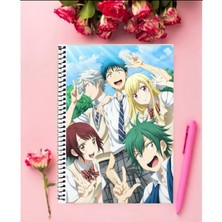Anime And Your World Yam Ada Kun To 7 Nin No M Ajo Anime Defter 1 Adet Özel Tasarım A4 Boyutu 21*29 cm  Telli Kareli