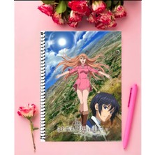 Romeo x Juliet  Anime   Defter 1 Adet Özel Tasarım A4 Boyutu 21*29 cm  Telli Kareli Defter