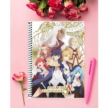 Kenja No Mago  Anime Defter 1 Adet Özel Tasarım A4 Boyutu 21*29 cm  Telli Kareli Defter