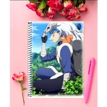 Akatsuki No Yona Anime Defter 1 Adet Özel Tasarım A4 Boyutu 21*29 cm Telli Kareli Defter