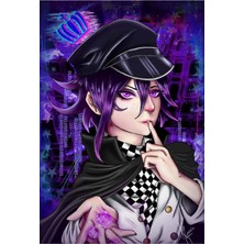 Anime And Your World Kokichi Ouma Defter 1 Adet Özel Tasarım A4 Boyutu 21*29 cm  Telli Çizgisiz Büyük Boy defter