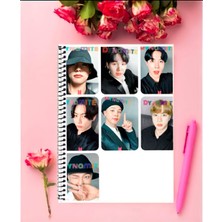Anime And Your World Bts Defter 1 Adet Özel Tasarım A4 Boyutu Telli Kareli Defter 21*29 cm