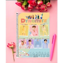 Anime And Your World Bts Defter 1 Adet Özel Tasarım A4 Boyutu Telli Kareli Defter 21*29 cm