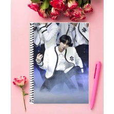 Anime And Your World Enyphen Defter 1 Adet Özel Tasarım A4 Boyutu 21*29 cm  Telli Kareli Defter