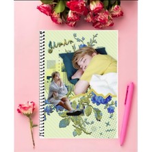 Bts Defter 1 Adet Özel Tasarım A4 Boyutu Telli Kareli Defter 21*29 cm