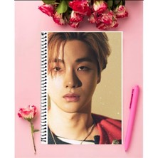 Ikon Kpop Defter 1 Adet Özel Tasarım A4 Boyutu 21*29 cm  Telli Kareli Defter