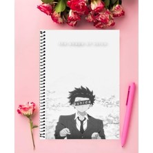 Anime And Your World Koe No Katachi Anime Defter 1 Adet Özel Tasarım A4 Boyutu 21*29 cm  Telli Kareli Defter