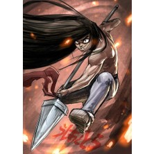 Anime And Your World Ushio To Tora Anime Defter 1 Adet Özel Tasarım A4 Boyutu 21*29 cm Telli Kareli