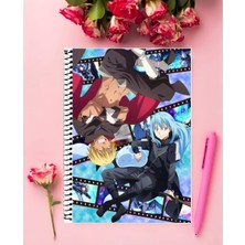 Tensei Shitara Slime Datta Ken Anime   Defter 1 Adet Özel Tasarım A4 Boyutu 21*29 cm  Telli Çizgili