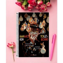Jibaku Shounen Hanako-Kun Anime   Defter 1 Adet Özel Tasarım A4 Boyutu 21*29 cm  Telli Kareli