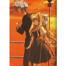 Anime And Your World Air ( Kunisaki Yukito )  Anime Defter 1 Adet Özel Tasarım A4 Boyutu 21*29 cm Telli Kareli